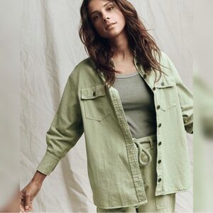 NWT THE GREAT. Green Rancho Fisherman Top